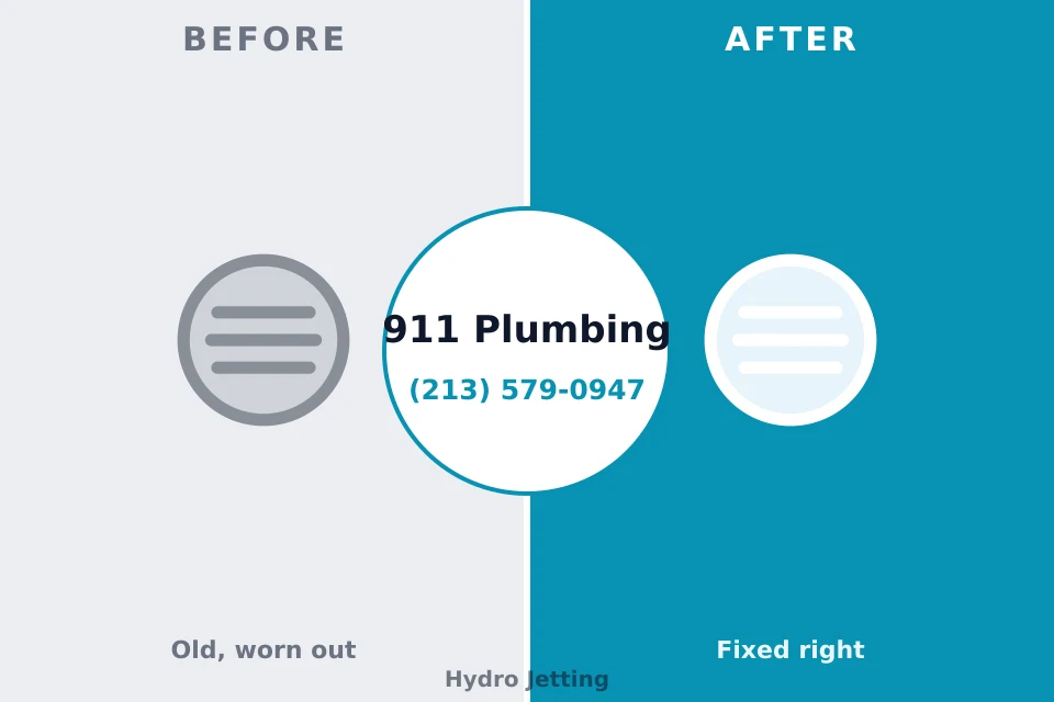 Before and after: plumbing repair Simpson, PA